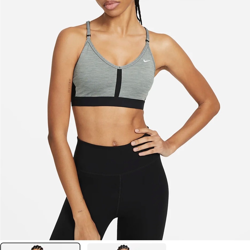 Nike Indy sports bra. Light support. Gray